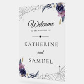 Halloween Bruiloft Acryl Welkom Bord (Hoek)