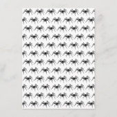 Halloween bruiloft details informatiekaartje (Achterkant)