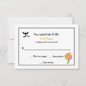 Halloween bruiloft RSVP Kaarten (Voorkant)