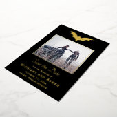 Halloween Bruiloft Save The Date Folie Uitnodiging (Gedraaid)