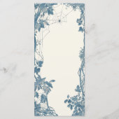 Halloween bruiloft skelet handen Menu (Achterkant)