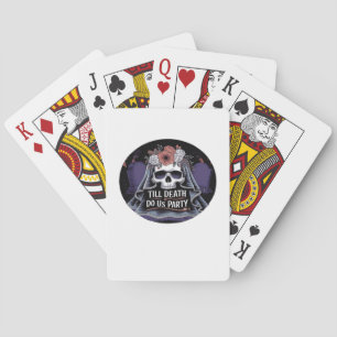 Halloween bruiloft Spooky bruiloft Halloween Party Pokerkaarten