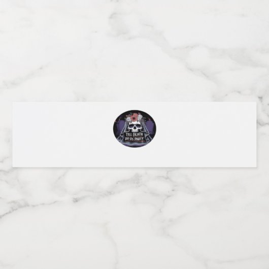 Halloween bruiloft Spooky bruiloft Halloween Party Waterfles Etiket (Enkel label)