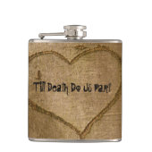 Halloween Bruiloft Vinyl Flask Heupfles (Voorkant)