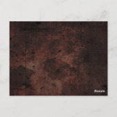 Halloween Bruin Gotische Matching Tafel Aantal Kaa Briefkaart (Achterkant)