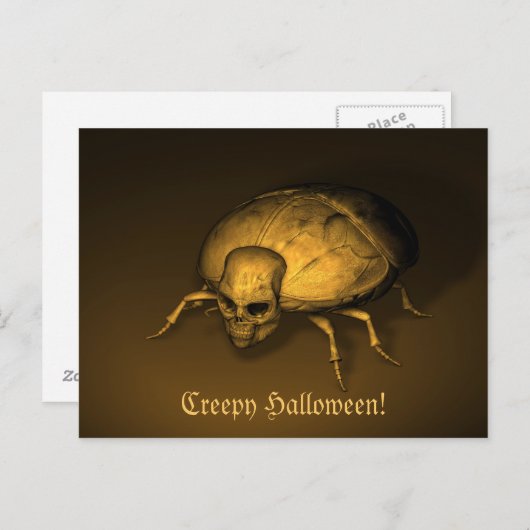 Halloween Bug Briefkaart (Voorkant / Achterkant)