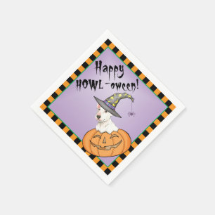 Halloween Bull Terrier Napkins Servet