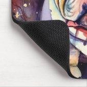 Halloween Bulldog met pompoenen eng Muismat (Hoek)