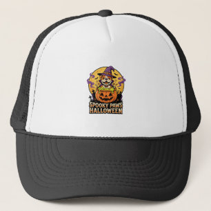 Halloween Bulldog Pompoen Nacht Trucker Pet