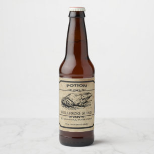 Halloween Bullfrog Slime Apothecary Beer Label Bier Etiket
