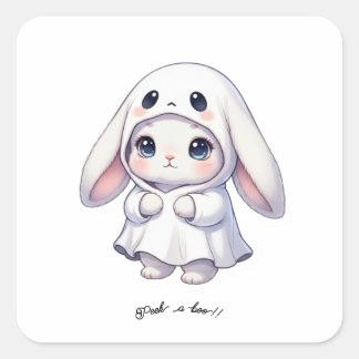 Halloween Bunny  Vierkante Sticker