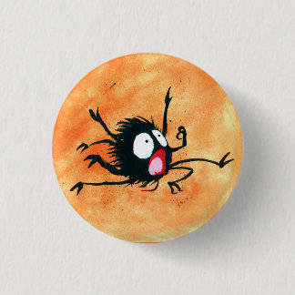 Halloween Button! Spin, een spin. Ronde Button 3,2 Cm