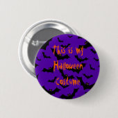 Halloween Button - Vat kostuum (Voorkant /achterkant)