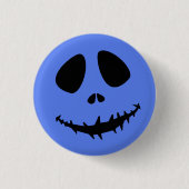 Halloween Buttonnen, griezelige grimas Halloween H Ronde Button 3,2 Cm (Voorkant)