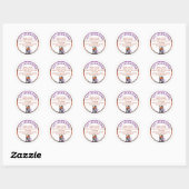 HALLOWEEN Cacaombom-labels, HALLOWEEN CUP Ronde Sticker (Vel)