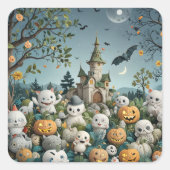 Halloween cadeau stickers (Voorkant)