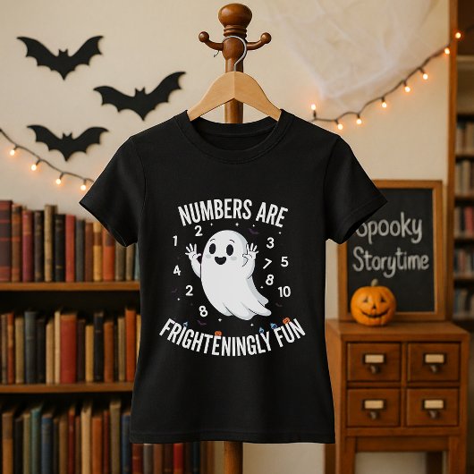 Halloween cadeau voor Wiskunde Teachers Numbers zi T-shirt