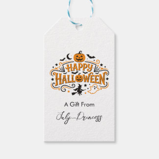 Halloween cadeaubijslagen, gepersonaliseerde cadea cadeaulabel
