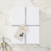 Halloween-cadeaubijslagers — Muis-tovenaar & Patro Cadeaulabel (Met Touw)