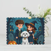 Halloween cadeaukaart kaart (Staand voorkant)