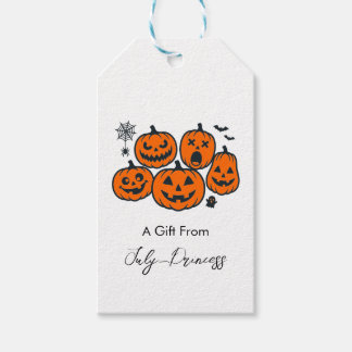 Halloween cadeaukaartjes, gepersonaliseerde cadeau cadeaulabel