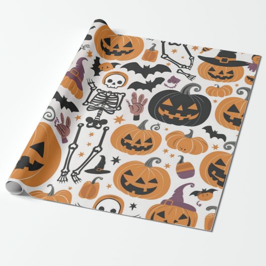 Halloween cadeaupapier (Uitgerold)