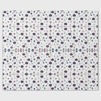 Halloween-cadeaupapier, paarse pompoenprint, cadeaupapier