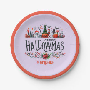 Halloween Cadeaus Labels Halloween Kerst Mashup Papieren Bordje