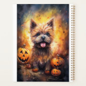 Halloween Cairn Terrier Avec La Peur Citrouille (Dos)