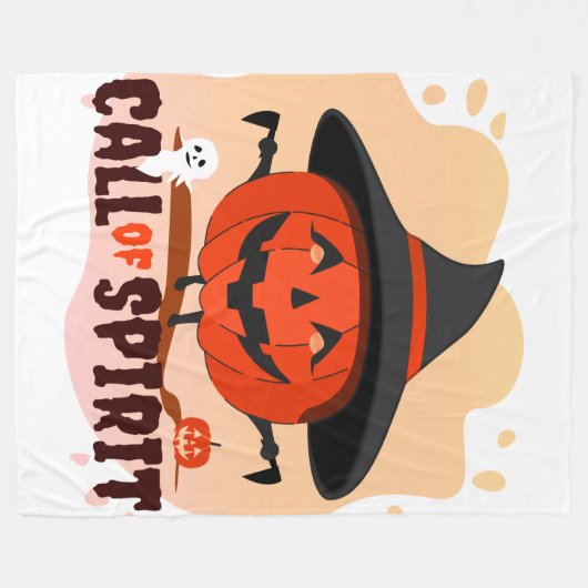 Halloween Call of Spirit Fleece Deken (Voorkant (Horizontaal))