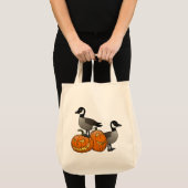 Halloween Canada Ganzen Vogels met Jack-o-lantaarn Tote Bag (Voorkant (product))