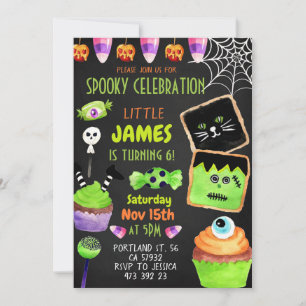 Halloween Candy Cookies Invitation Anniversaire de