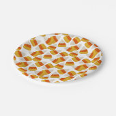 Halloween Candy Corn 7" Papieren Bordje (Gekanteld)