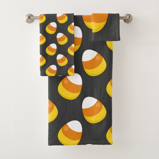 Halloween Candy Corn Bad Handdoek (Insitu)