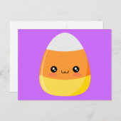 Halloween Candy Corn Briefkaart (Voorkant / Achterkant)