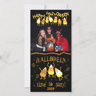 Halloween Candy Corn Carte photo personnalisé