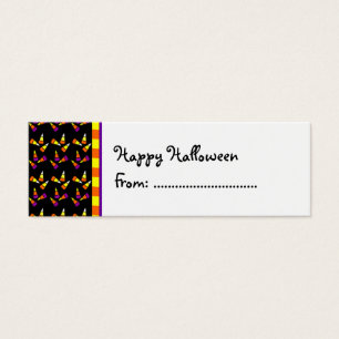 Halloween Candy Corn Custom Cft Label Mini Visitekaartjes