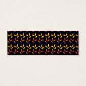 Halloween Candy Corn Custom Cft Label Mini Visitekaartjes (Achterkant)