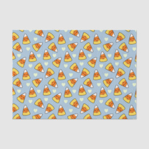 Halloween Candy Corn en Heart Pattern Tissuepapier