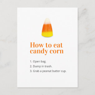 Halloween Candy Corn Joke Briefkaart