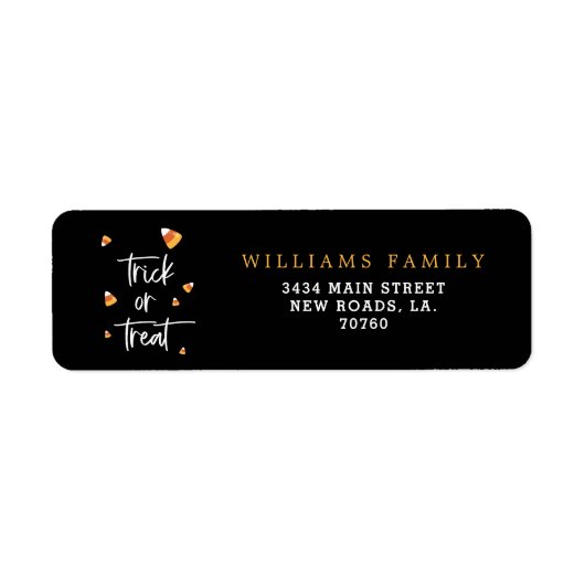 Halloween Candy Corn Labels (Voorkant)