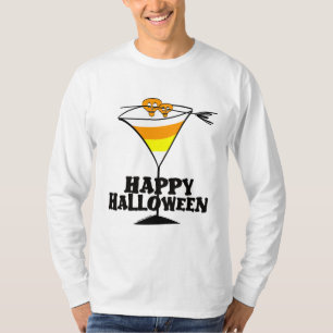 Halloween Candy Corn Martini T-shirt
