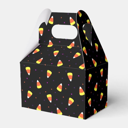 Halloween Candy Corn Pattern Bedankdoosjes (Achterkant)