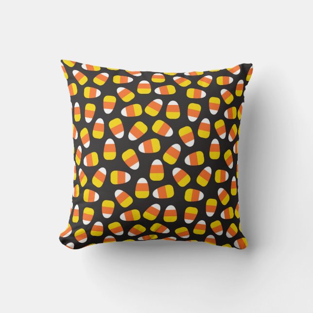 Halloween Candy Corn Pattern Kussen (Voorkant)