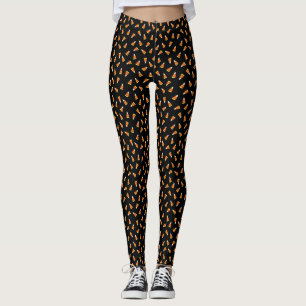 Halloween Candy Corn Pattern Leggings