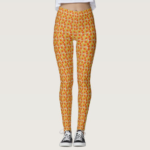Halloween Candy Corn Pattern of kleur background Leggings