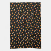 Halloween Candy Corn Pattern Theedoek (Verticaal)