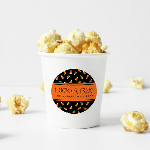 Halloween Candy Corn Persoonlijke Trick or treat Ronde Sticker