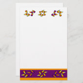Halloween Candy Corn Plain Stationery Briefpapier (Voorkant / Achterkant)