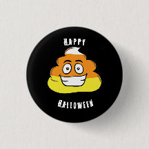 Halloween Candy Corn Poop Emoji Costume Pin Sinaas
